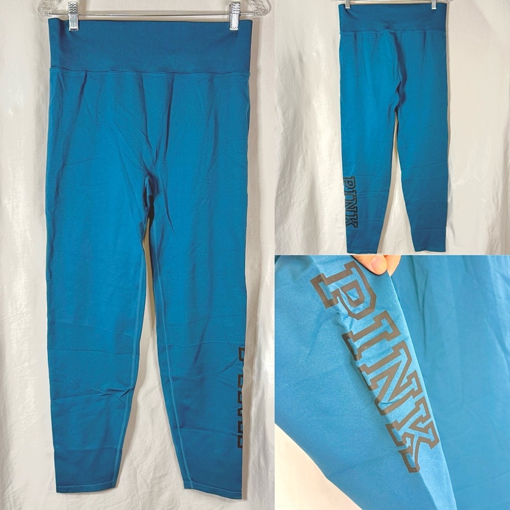 Pink Victoria's Secret Active Woman’s  High Waisted Teal Leggings - Size XL
